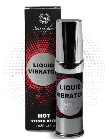 Liquide vibrant effet chauffant arôme fraise à la crème unisexe 15ml - SP5969
