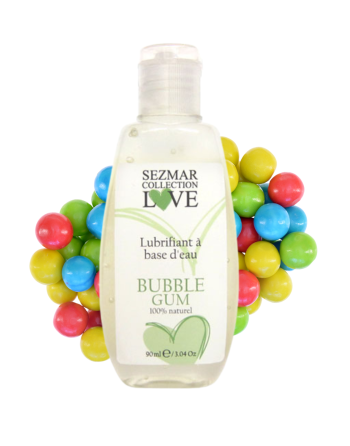 Lubrifiant à base d'eau 100% naturel Bubble Gum 90 ml - SEZ086