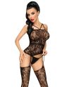 Bodystocking fantaisie noir Magical mistress - PH0112BLK